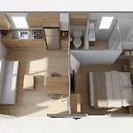 Mobil-home Confortable Avec Terrasse A - Api-1-52-1311 キャンプ場 *